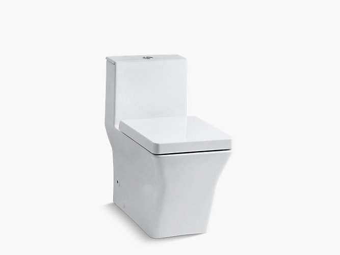 Rêve One Piece Compact Elongated Dual Flush Toilet W Seat K 3797 Kohler - Kohler Toilet Seat Lid Install